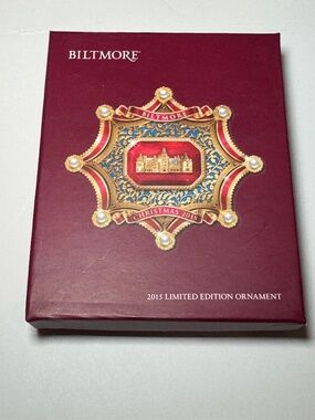 Biltmore Estate Christmas at Biltmore 2015 Limited Edition Ornament Gold